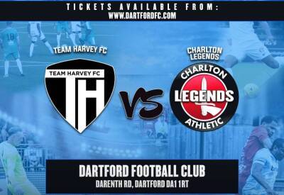 MC Harvey to host charity game at Dartford's Princes Park between Team Harvey XI and Charlton Athletic Legends