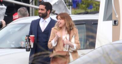 ITV Corrie new filming pictures show Toyah and Imran reunited after baby drama
