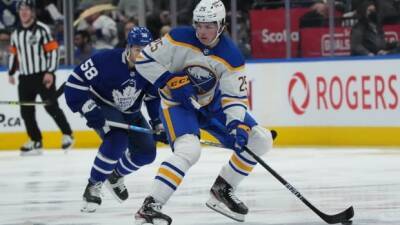 Mitch Marner - Sabres claim emphatic win over Maple Leafs in top draft pick Owen Power's debut - cbc.ca - county Hamilton - state Michigan