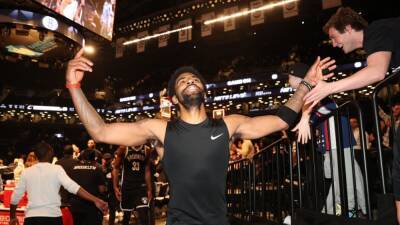 Kevin Durant - Darius Garland - Jarrett Allen - Kyrie Irving leads Nets to play-in win over Cavaliers, into playoff series vs. Celtics - nbcsports.com -  Boston
