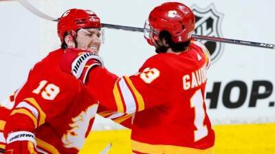 Tkachuk scores three, Gaudreau passes 100-point mark as Flames down Kraken