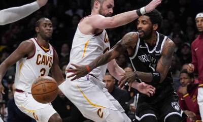 NBA play-in tournament: Irving and Durant lift Nets past Cavs to No 7 seed