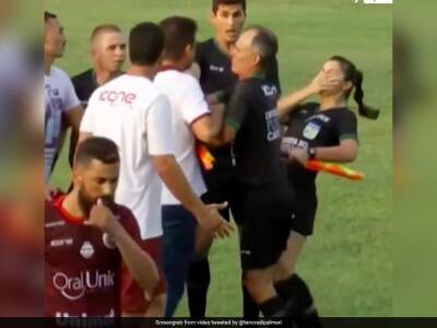 Watch: Coach Headbutts Woman Referee In Football Match In Brazil