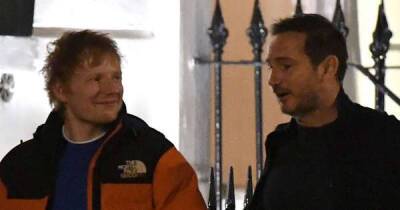 Everton boss Frank Lampard spotted out with Ed Sheeran after win over Man United