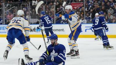 Sabres take down Maple Leafs in Power's debut