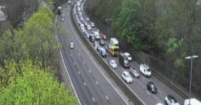 Live updates as overturned vehicle crash shuts two lanes of M4 near Newport