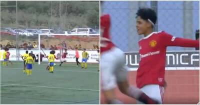 Red Devils - Brilliant footage emerges of Cristiano Jr scoring for Man Utd U12 and going full 'SIU' mode - msn.com - Manchester