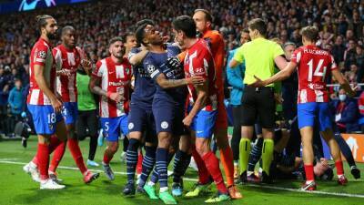 Tempers boils over as City hold Atletico to progress