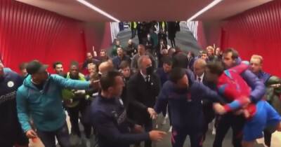 Ruben Dias - Jack Grealish - Wanda Metropolitano - Phil Foden - John Stones - Stefan Savic - Tunnel footage shows Man City and Atletico Madrid players clashing after Champions League tie - manchestereveningnews.co.uk - Manchester - Spain - Madrid -  Man -  Former
