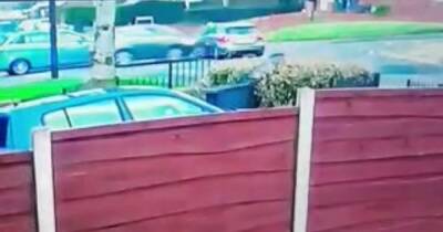 One in hospital as shocking footage shows two-car smash at junction - manchestereveningnews.co.uk - Manchester