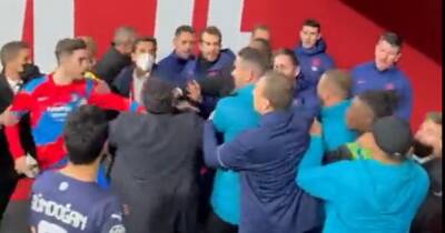 New tunnel footage shows how Man City and Atletico Madrid brawl began