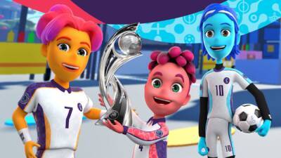 La UEFA presenta a Kai, Ashley y Robyn, las mascotas de la Eurocopa femenina de Inglaterra