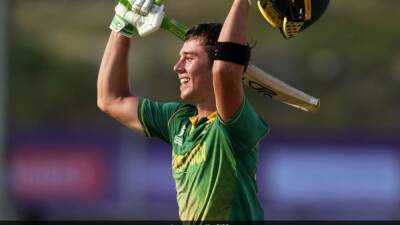 Dewald Brevis - Watch: ICC Shares Dewald Brevis' U-19 World Cup Heroics After His Blitz vs PBKS In IPL 2022 - sports.ndtv.com - South Africa - India -  Kolkata - county Young