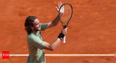 Grigor Dimitrov - Casper Ruud - Tsitsipas through to Monte Carlo quarters, Ruud ousted - timesofindia.indiatimes.com - Serbia - Norway - Bulgaria - Greece