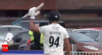 Shan Masood - Pakistan's Shan Masood hits maiden double century in English County Championship - timesofindia.indiatimes.com - Britain - Pakistan