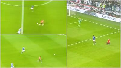 PSV 1-2 Leicester: Wesley Fofana's incredible turn of pace vs Eran Zahavi