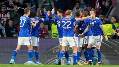 Leicester strike late to stun PSV in Europa Conference League quarter-final