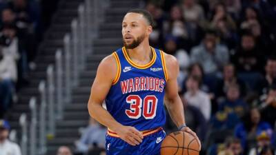 Stephen Curry scrimmages for Golden State Warriors, who are optimistic star guard can play in Game 1 against Denver Nuggets