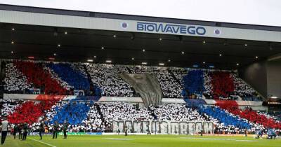Watch Rangers fans unveil stunning tifo before Ibrox roof raised when teams enter pitch