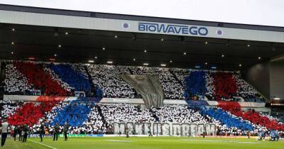 Watch Rangers fans unveil stunning tifo before Ibrox roof raised when teams enter pitch