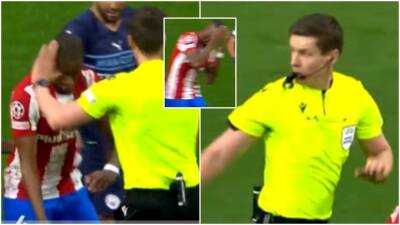 Atletico v Man City: Kondogbia poked in the eye by referee
