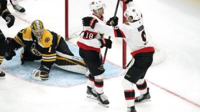 Anton Forsberg - Tim Stutzle - Brady Tkachuk - Linus Ullmark - Senators erase early deficit to edge Bruins - tsn.ca -  Boston -  Ottawa
