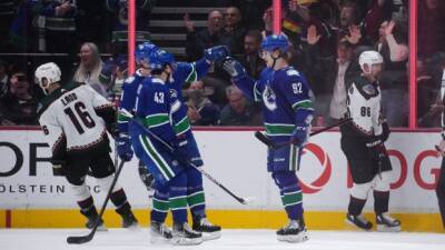Canucks trounce Coyotes, keep playoff hopes alive