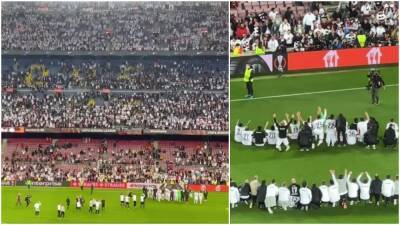 Barcelona 2-3 Frankfurt: Footage shows ridiculous number of away fans