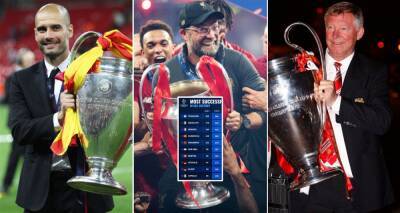 Ferguson, Klopp, Guardiola, Mourinho: Champions League's 10 most successful managers