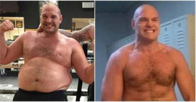 Never forget that Tyson Fury is also the undisputed king of body transformations