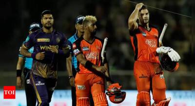 Aiden Markram - Marco Jansen - IPL 2022, Sunrisers Hyderabad vs Kolkata Knight Riders Highlights: Tripathi, Markram star in SRH's third straight win - timesofindia.indiatimes.com - South Africa -  Kolkata -  Hyderabad