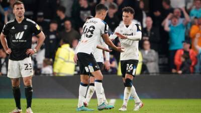 Derby delay Fulham promotion party as Luke Plange inspires shock win