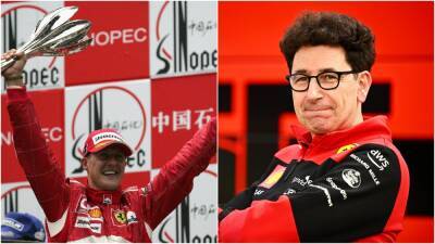 Mattia Binotto credits Michael Schumacher influence as he bids to lead Ferrari to championship glory