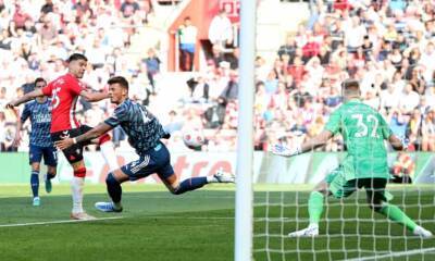 Alexandre Lacazette - Eddie Nketiah - Gabriel Martinelli - Fraser Forster - Southampton hand Arsenal latest alarming loss after Jan Bednarek winner - theguardian.com