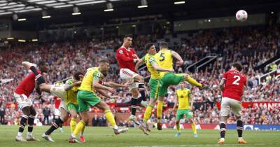 Paul Pogba - Peter Hall - Teemu Pukki - Kieran Dowell - Soccer-Ronaldo hat-trick rescues Man United amid fan anger in Norwich win - msn.com - France - Finland -  Norwich - county Hall