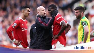 Cristiano Ronaldo - Paul Pogba - Harry Maguire - Teemu Pukki - Duh, Maguire Sepak Kepala Pogba Sampai Berdarah! - sport.detik.com - Manchester - Portugal -  Norwich