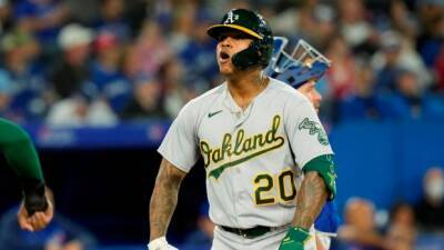 Pache hits ninth-inning homer to lift A's over Jays