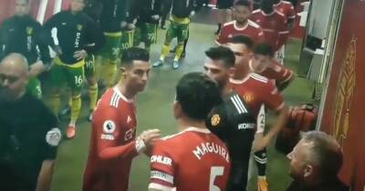 What Manchester United's Cristiano Ronaldo did in Old Trafford tunnel spotted on camera