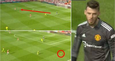 David de Gea ignored Harry Maguire and then passed ball out of play in Man Utd 3-2 Norwich
