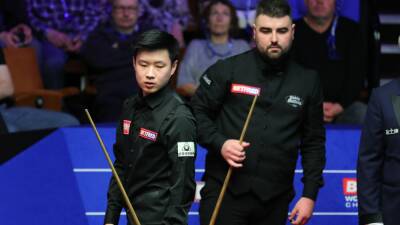World Snooker Championship 2022 LIVE: Zhao Xintong up first, Ronnie O’Sullivan and Mark Williams to come