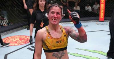 Jake Paul - Thomas Partey - Martyn Ford - Katie Taylor - UFC star shows off missing front teeth and busted nose after brutal victory - msn.com - Iran -  Las Vegas -  Man