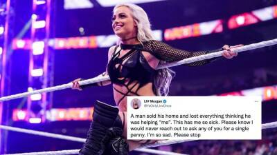Liv Morgan - Rhea Ripley - WWE: Liv Morgan "so sick" after catfish scams fan into selling house - givemesport.com - county Morgan