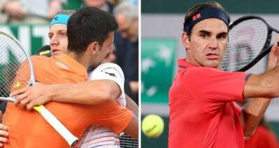 Roger Federer - David Goffin - Taylor Fritz - Stefanos Tsitsipas - Alejandro Davidovich Fokina backs up Novak Djokovic defeat with Roger Federer record - msn.com - Switzerland - India