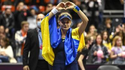 Jessica Pegula - Alison Riske - Jean King Cup - Ukrainian tennis players live 'parallel lives' at the Billie Jean King Cup - edition.cnn.com - Russia - Ukraine - Usa - state North Carolina - county Shelby -  Odessa