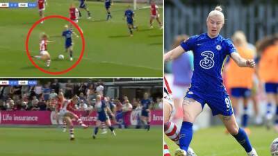 Chelsea's Beth England takes brutal shot to face during Arsenal win