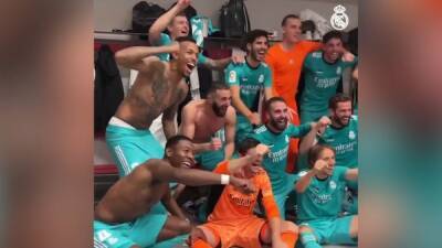 Locura en el vestuario tras ganar y un detalle de Alaba que va a enamorar al madridismo - en.as.com