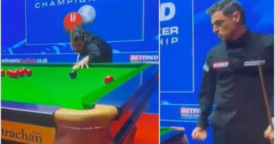 Ronnie O'Sullivan's explicit reaction to missing an easy black was caught live on camera