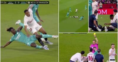 Sevilla 2-3 Real Madrid: Eduardo Camavinga escapes red card after wiping out Anthony Martial