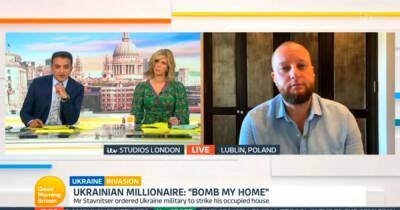 Kate Garraway - ITV Good Morning Britain forced into apology after Ukrainian millionaire who ordered for own mansion to be bombed swears - manchestereveningnews.co.uk - Britain - Russia - Ukraine - Poland - Rwanda