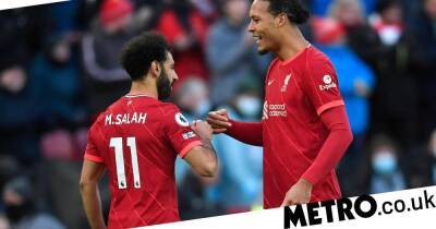 Virgil Van Dijk hits out at criticism of Mohamed Salah’s Liverpool form
